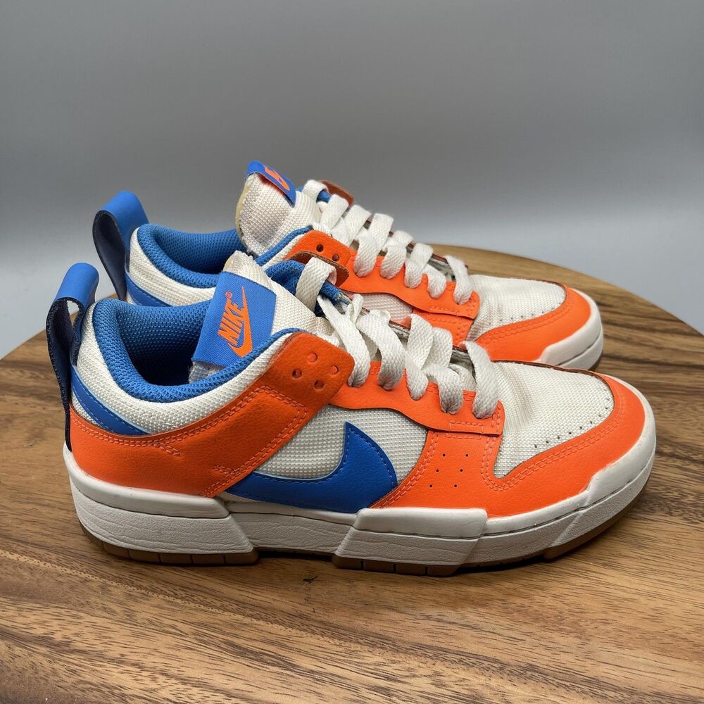 Nike Dunk Low Disrupt Shoes Womens Size 7 Sail Orange Blue Gum Sole